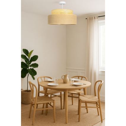 Plafonnier BOHO 1xE27/60W/230V rotin