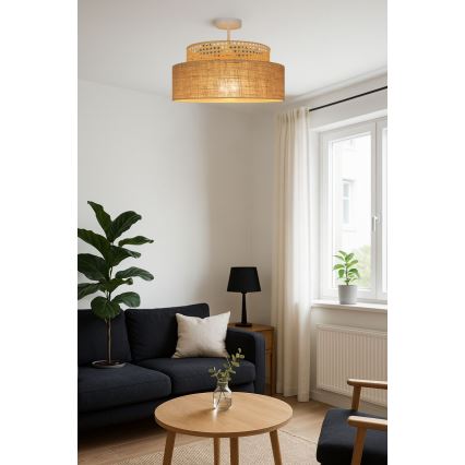 Plafonnier BOHO 1xE27/60W/230V rotin