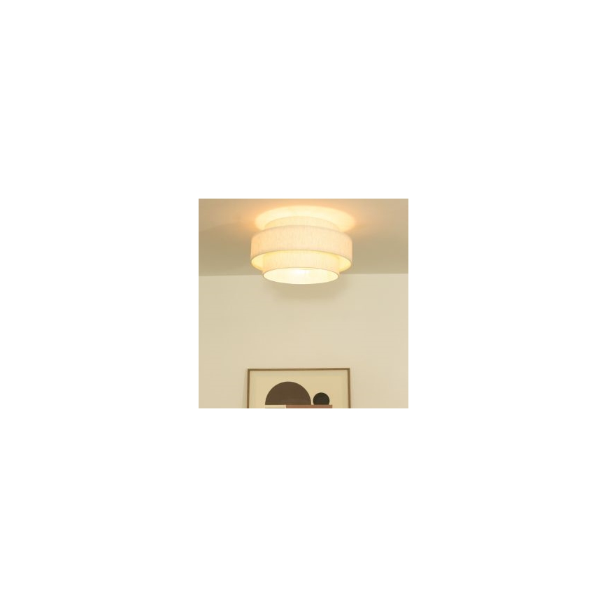 Plafonnier BOHO 1xE27/60W/230V Ø 40 cm blanc