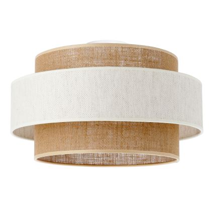 Plafonnier BOHO 1xE27/60W/230V Ø 40 cm crème/jute