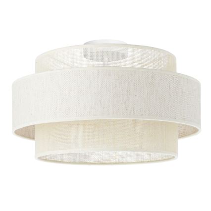 Plafonnier BOHO 1xE27/60W/230V Ø 40 cm crème/jute