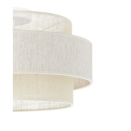 Plafonnier BOHO 1xE27/60W/230V Ø 40 cm crème/jute