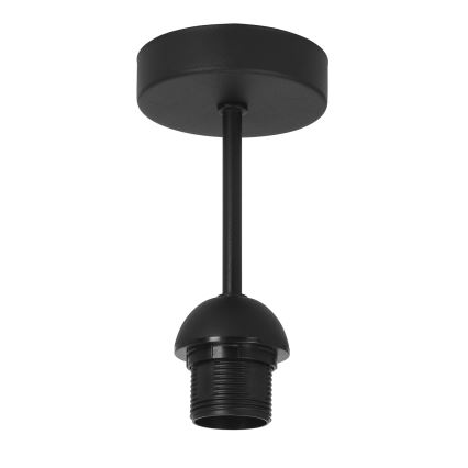 Plafonnier BORHO 1 x E27 (max. 60 W) / 230 V, diam. 40 cm, noir/jute