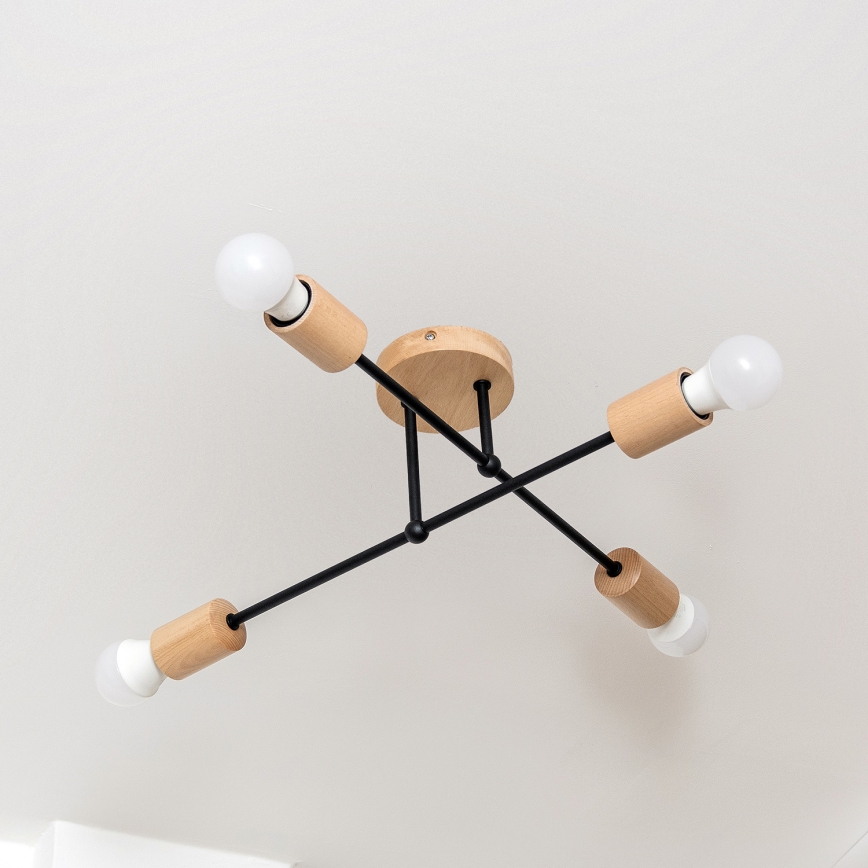 Plafonnier CAMBRIDGE 4xE27/15W/230V en pin