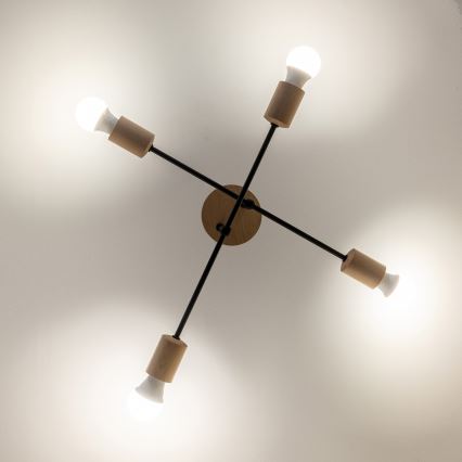 Plafonnier CAMBRIDGE 4xE27/15W/230V en pin