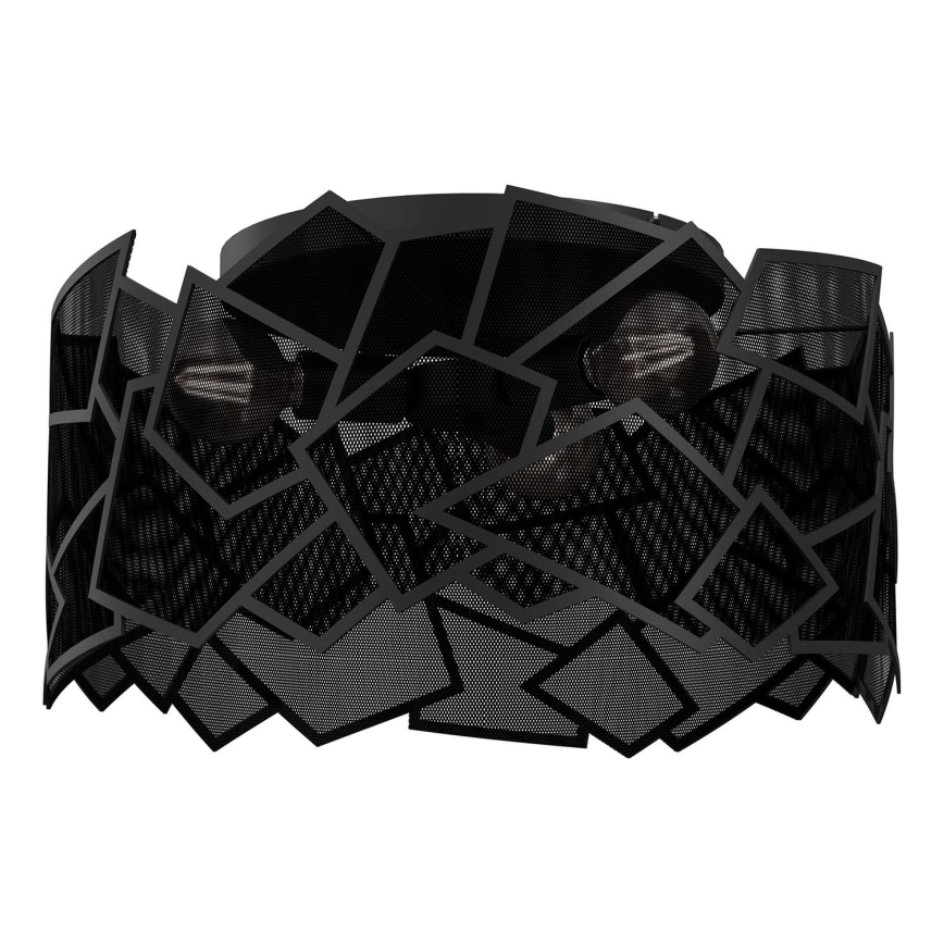Plafonnier CAMO 3xE27/15W/230V noir