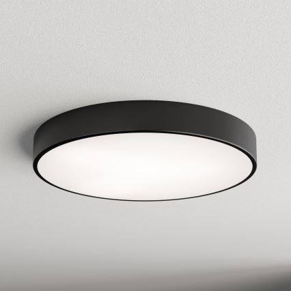 Plafonnier CLEO avec détecteur de mouvement et capteur crépusculaire, 5 ampoules E27, 24 W, 230 V, diamètre 60 cm, noir
