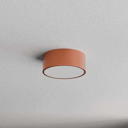Plafonnier CLEO avec détecteur de mouvement et crépusculaire, 1xE27/40W/230V, Ø 20 cm, finition cuivrée