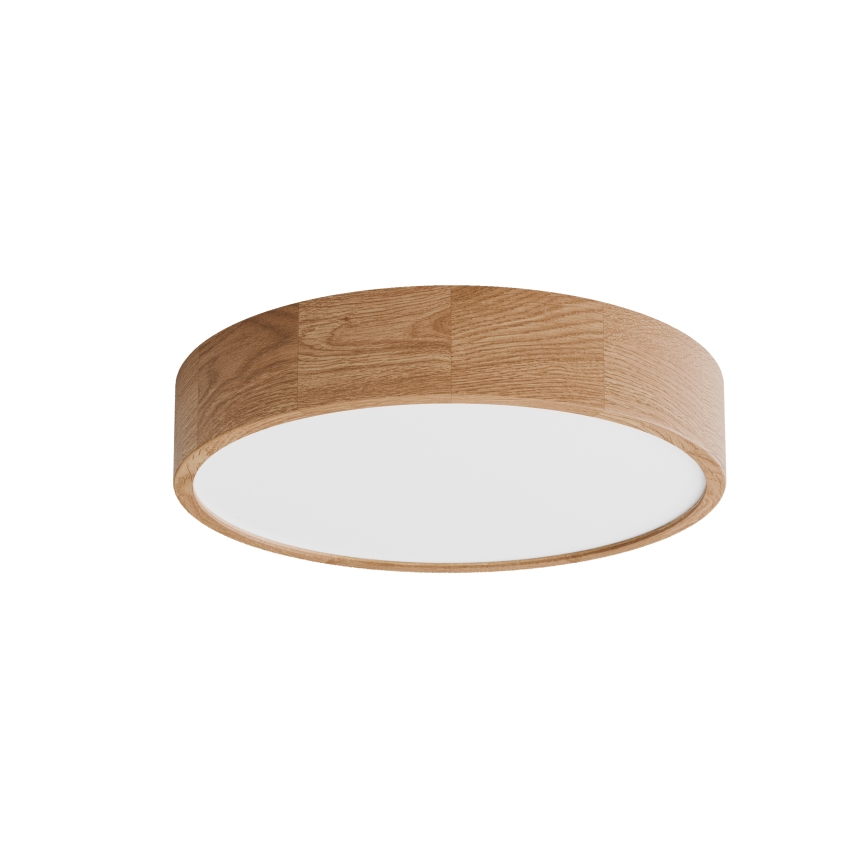 Plafonnier CLEO avec détecteur 4xE27/24W/230V Ø 47,5 cm chêne
