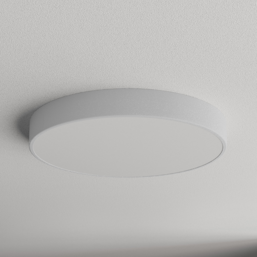 Plafonnier CLEO 5xE27/24W/230V Ø 60 cm, équipé d'un capteur de mouvement et crépusculaire, gris
