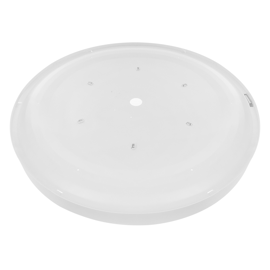 Plafonnier avec capteur de mouvement et détecteur crépusculaire CLEO 6xE27/24W/230V Ø 80 cm blanc