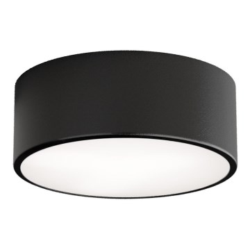 Plafonnier CLEO avec détecteur de mouvement et capteur crépusculaire, 1x E27/40W/230V, Ø 20 cm, noir