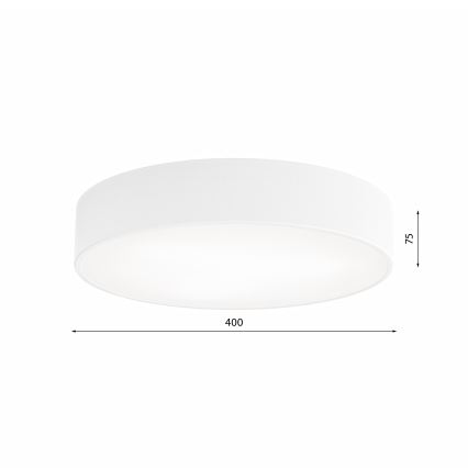 Plafonnier CLEO, avec détecteur de mouvement et capteur crépusculaire, 3xE27/24W/230V, Ø 40 cm, blanc