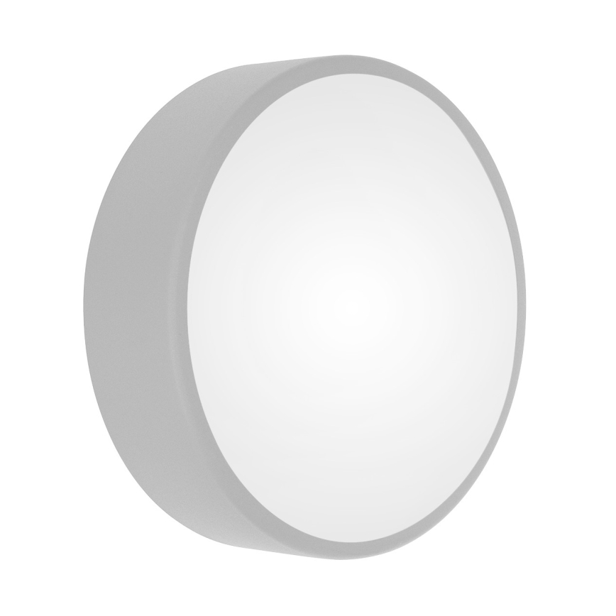 Plafonnier CLEO avec détecteur de mouvement et détecteur crépusculaire, 2x E27/24W/230V, Ø 30 cm, gris