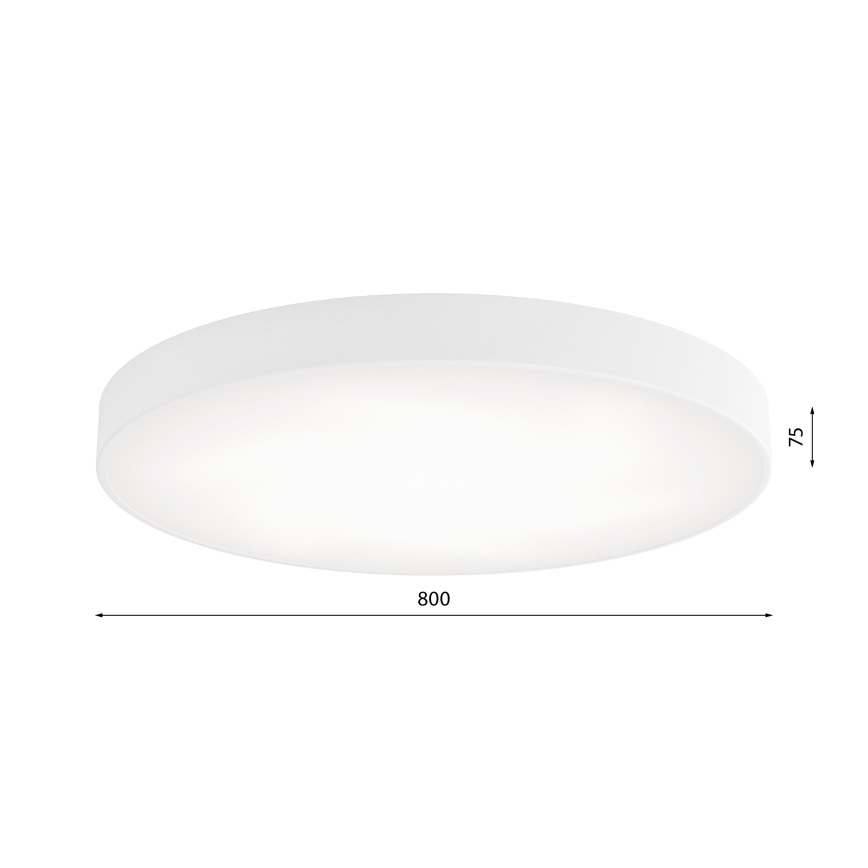 Plafonnier CLEO LED/96W/230V 3000K d. 80 cm blanc