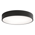 Plafonnier CLEO Ø 50 cm 4xE27/24W/230V, noir, avec détecteur de mouvement et capteur crépusculaire
