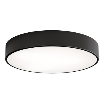 Plafonnier CLEO Ø 50 cm 4xE27/24W/230V, noir, avec détecteur de mouvement et capteur crépusculaire