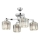 Plafonnier CRYSTALLINE 4xE27/40W/230V chromé brillant