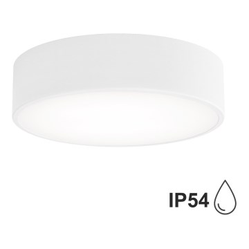 Plafonnier de salle de bain avec détecteur CLEO 2xE27/24W/230V d. 30 cm blanc IP54