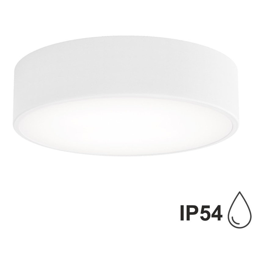 Plafonnier de salle de bain avec détecteur CLEO 2xE27/24W/230V d. 30 cm blanc IP54