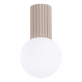 Plafonnier de salle de bain HALO 1xG9/8W/230V d. 12 cm IP44 beige