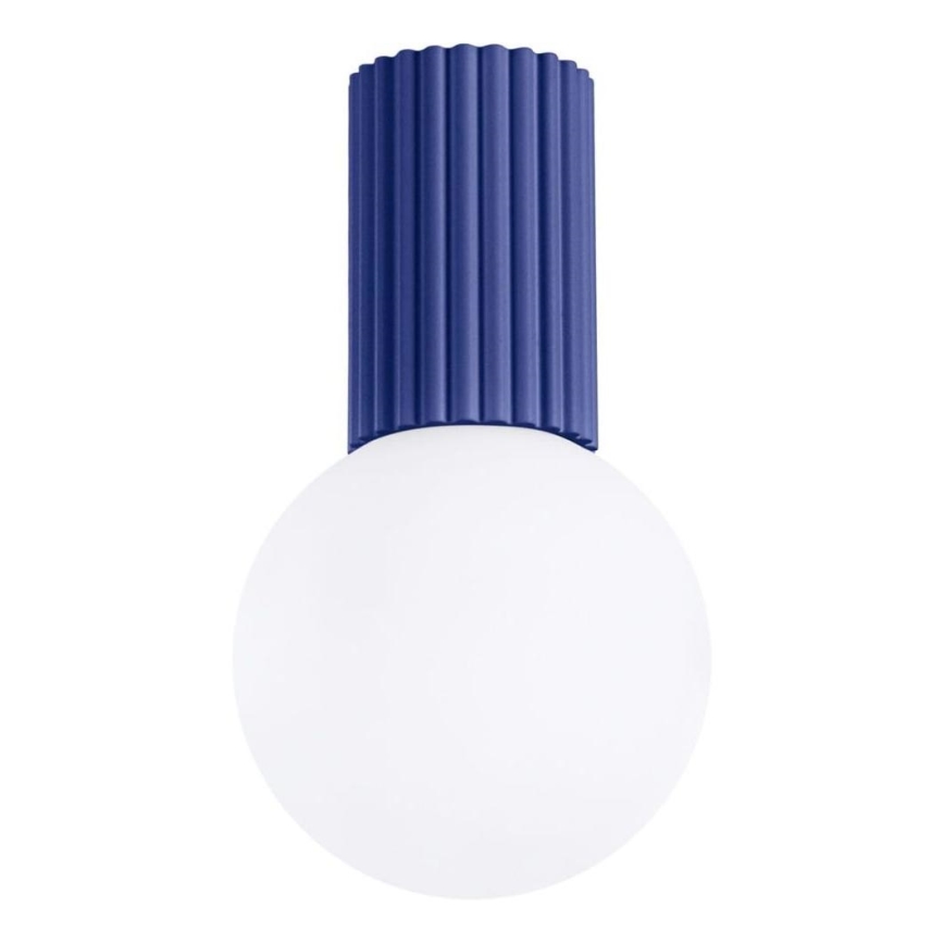 Plafonnier de salle de bain HALO 1xG9/8W/230V d. 12 cm IP44 bleu