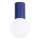 Plafonnier de salle de bain HALO 1xG9/8W/230V d. 12 cm IP44 bleu