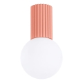 Plafonnier de salle de bain HALO 1xG9/8W/230V d. 12 cm IP44 rose
