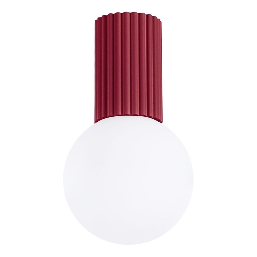 Plafonnier de salle de bain HALO 1xG9/8W/230V d. 12 cm IP44 rouge