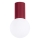 Plafonnier de salle de bain HALO 1xG9/8W/230V d. 12 cm IP44 rouge