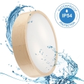Plafonnier de salle de bain NATURAL 3xE27/15W/230V IP54 pin ø 37 cm - FSC certifié