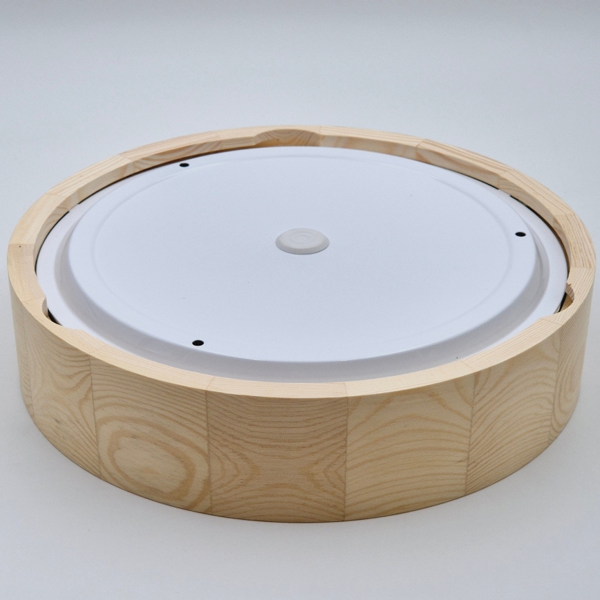 Plafonnier de salle de bain NATURAL 3xE27/15W/230V IP54 pin ø 37 cm - FSC certifié