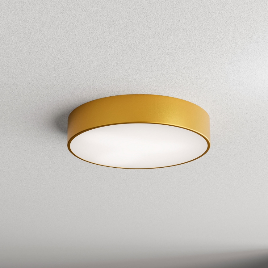 Plafonnier de salle de bains avec détecteur CLEO, 3xE27/24W/230V, Ø 40 cm, doré, IP54