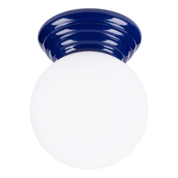 Plafonnier de salle de bains ZORI 1xG9/8W/230V Ø 12 cm IP44 bleu