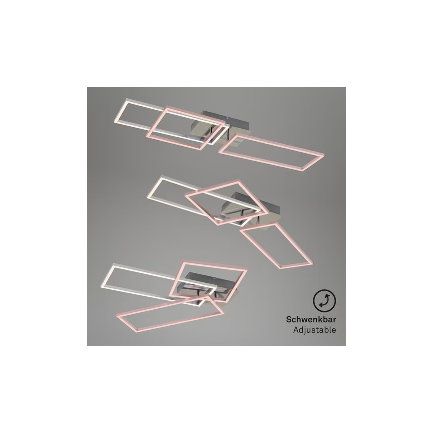 Plafonnier dimmable LED 42W/230V 3000K chrome mat