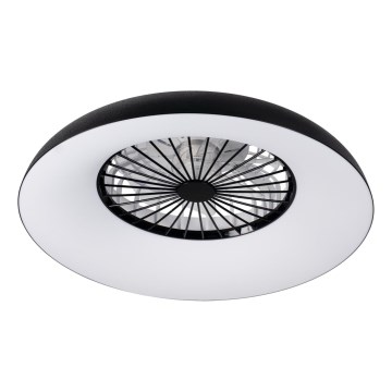 Plafonnier dimmable LED RGBW avec ventilateur PLAVE PAN LED/48W/230V 3000-6500K Ø 60 cm noir + télécommande