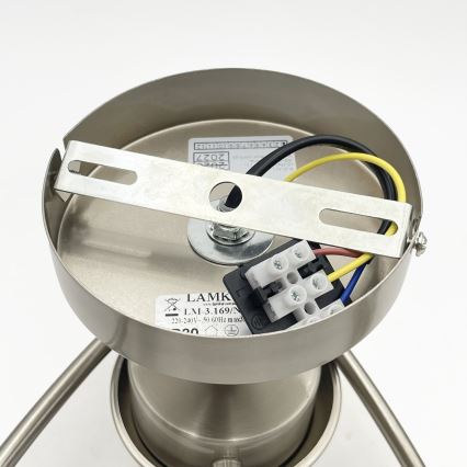 Plafonnier DONNA 3xE27/60W/230V nickel