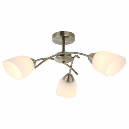 Plafonnier DONNA 3xE27/60W/230V patine