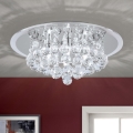 Plafonnier en cristal GLORIA 4xG9/40W/230V d. 38 cm transparent/chrome brillant