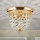 Plafonnier en cristal PLAFOND 1xE27/40W/230V d. 26 cm doré