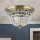 Plafonnier en cristal PLAFOND 3xE27/40W/230V d. 35 cm bronze