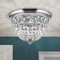 Plafonnier en cristal PLAFOND 3xE27/40W/230V d. 35 cm chrome brillant