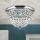 Plafonnier en cristal PLAFOND 3xE27/40W/230V d. 35 cm chrome brillant
