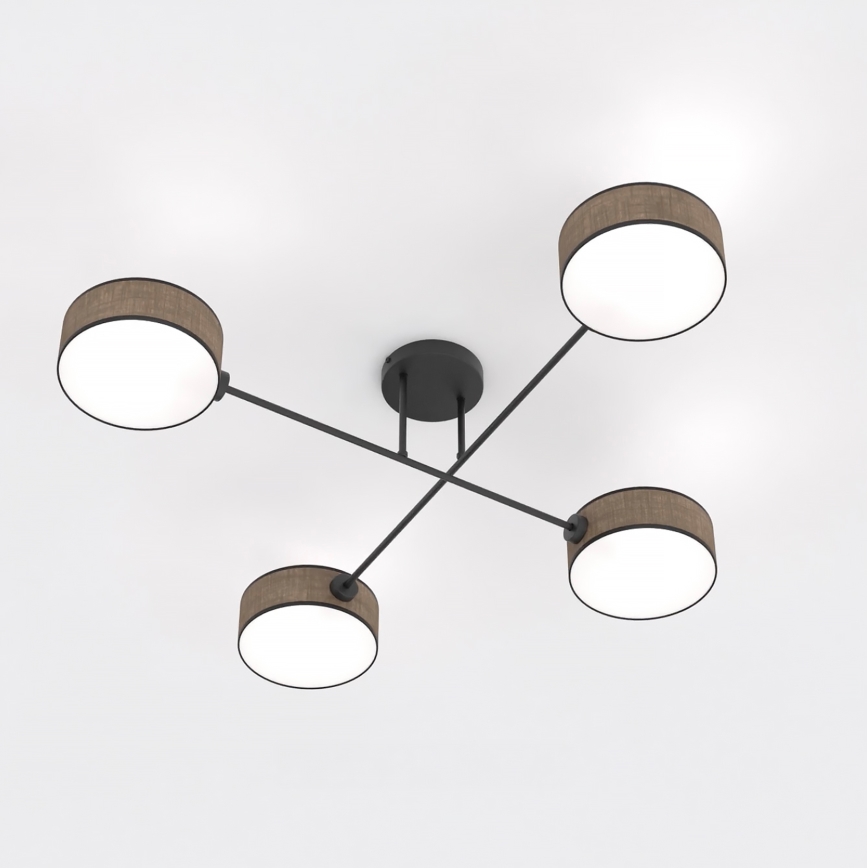 Plafonnier en saillie MAGA 4xE14/10W/230V marron