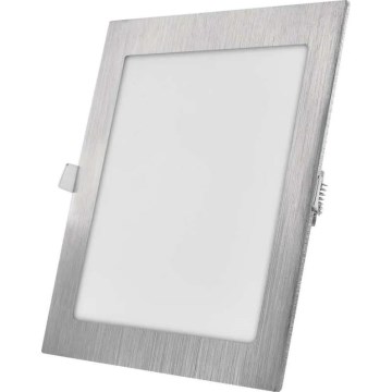 Plafonnier encastré LED NEXXO LED/18W/230V 3000/3500/4000K argenté 22,5x22,5 cm