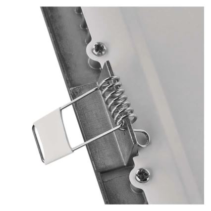 Plafonnier encastré LED NEXXO LED/18W/230V 3000/3500/4000K argenté 22,5x22,5 cm