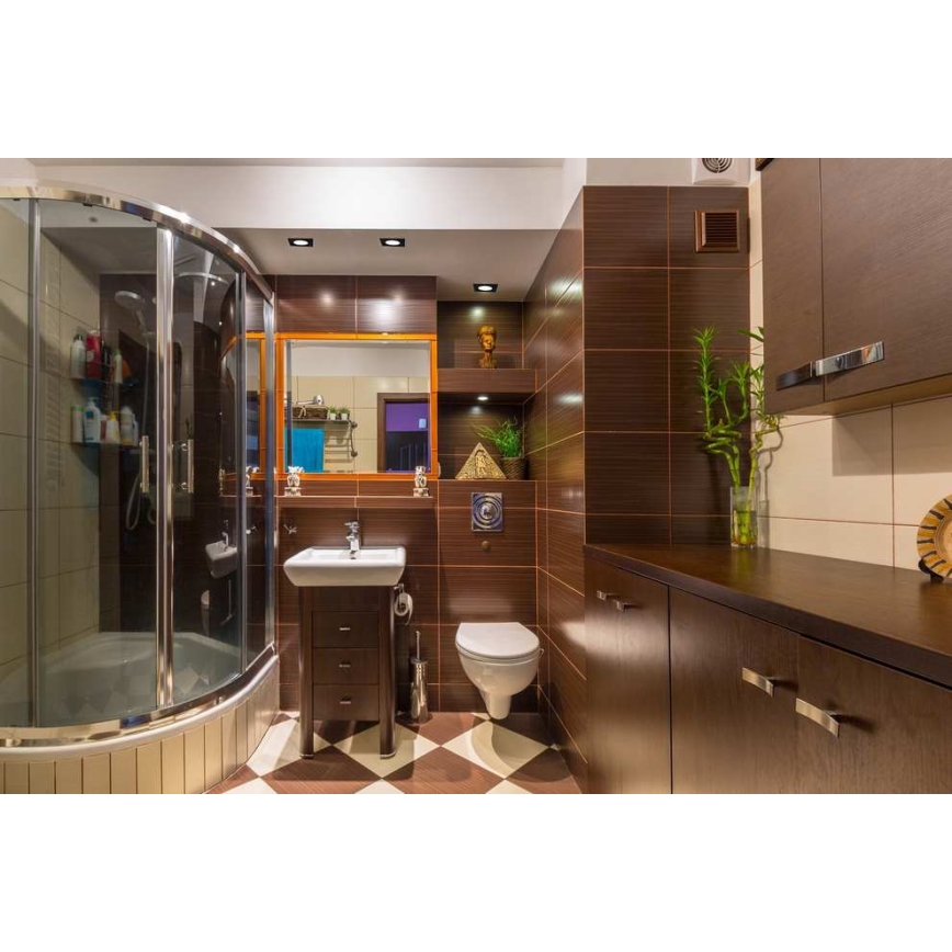 Plafonnier encastré LED pour salle de bains BONO LED/5W/230V 3000K IP65 noir