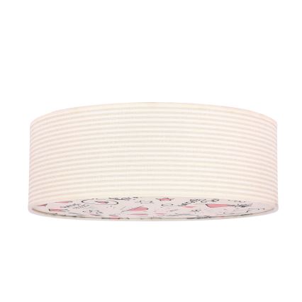 Plafonnier enfant KIDDY 2xE27/40W/230V beige/rose