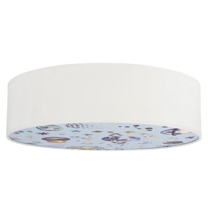 Plafonnier enfant KIDDY 2xE27/40W/230V blanc/bleu