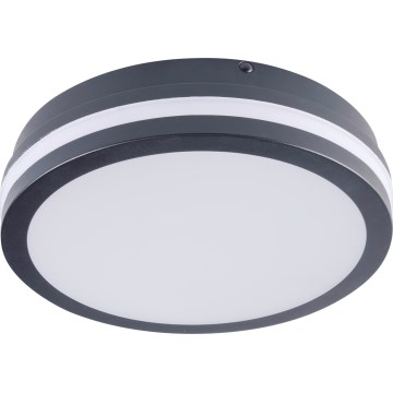 Plafonnier extérieur avec détecteur de mouvement BENO LED/12/18W/230V 3000/3500/4000K IP65 anthracite arrondi